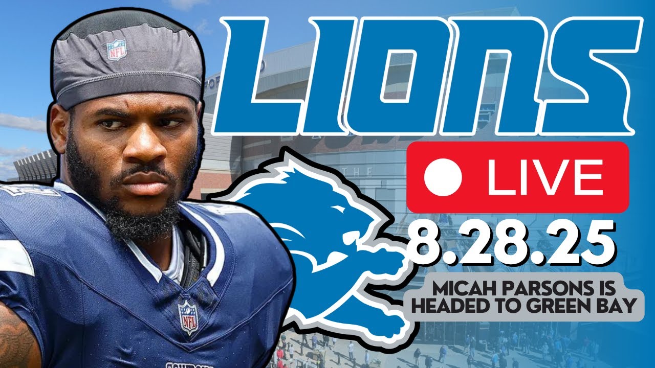 DETROIT LIONS LIVE 28.08.25: Мика Парсон теперь игрок &laquo;Грин-Бей Пэкерс&raquo;