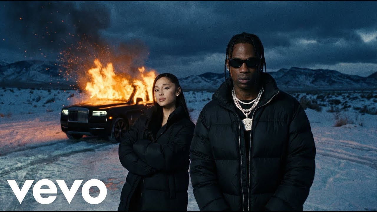 TAKE ME HIGH (LATE NIGHT) – Travis Scott ft. Ariana Grande 🌌🚀 | Night Vibes Lyrics Video