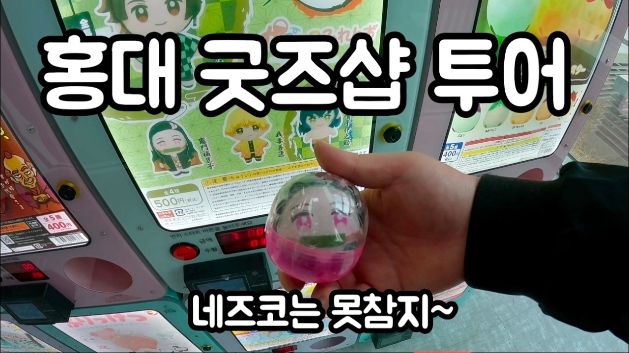홍대 굿즈샵 투어 브이로그 | 오모챠랜드 CIH-SHOP 라신반 AK 쿄우마 가챠샵