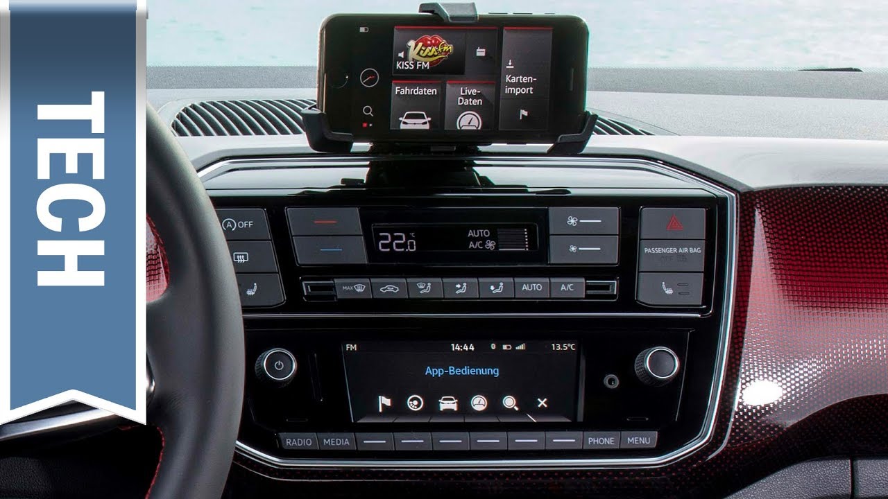 Ausprobiert: Volkswagen Composition Phone Infotainment mit Smartphone im VW up!