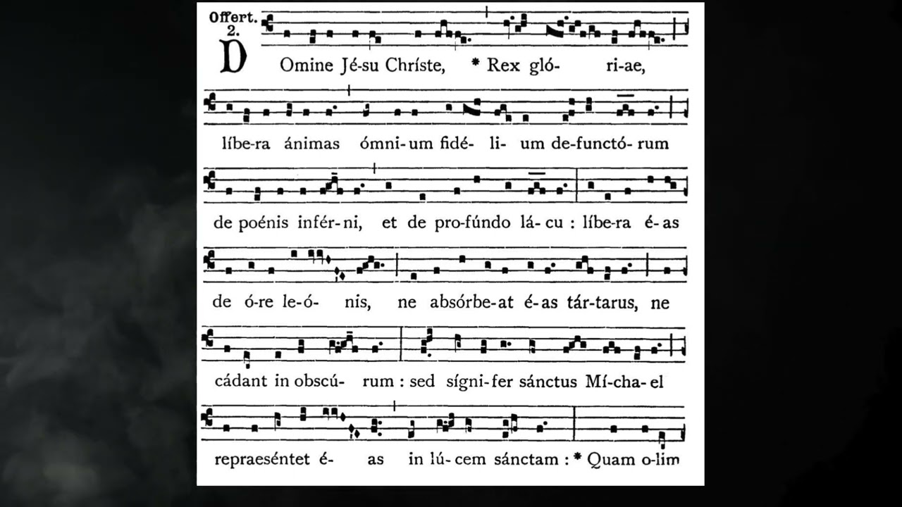 Gregorian Chant -Julian D. Jankowski - All Souls Day - Offertory (Domine Jesu Christe)