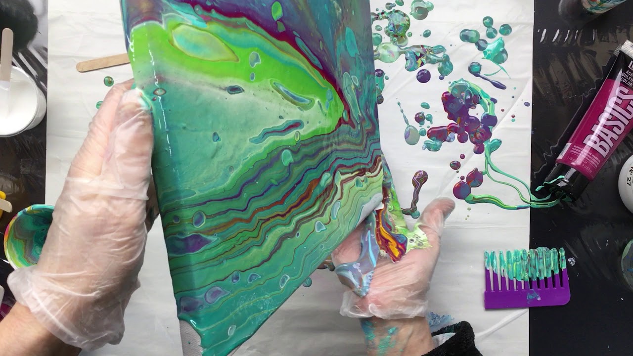 ( 549 ) Liquitex pour and how to push and pull