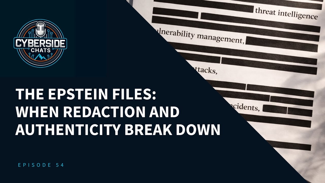 The Epstein Files: When Redaction and Authenticity Break Down