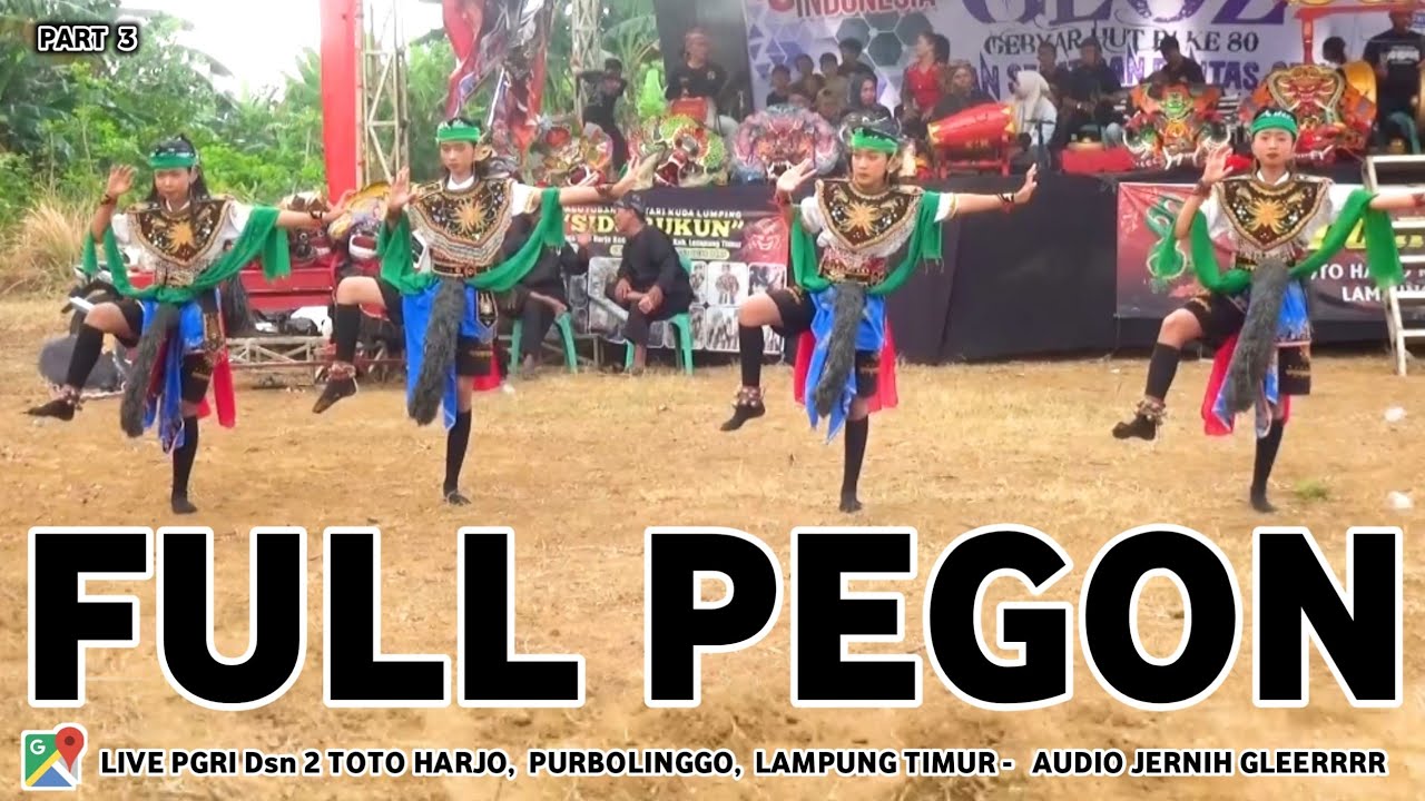 JARANAN LAMPUNG TERBARU 2025: FULL JATHILAN CEWEK JARANAN PEGON SIDO RUKUN LIVE PGRI TOTO HARJO #3