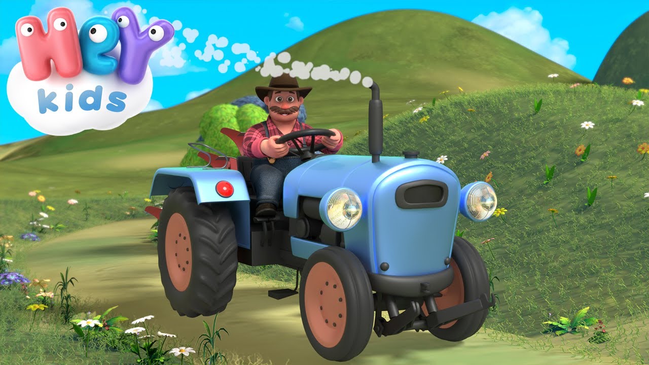 Volt egy traktor a tanyán 🚜 Traktoros mese | HeyKids - Gyerekdalok és Mondókák