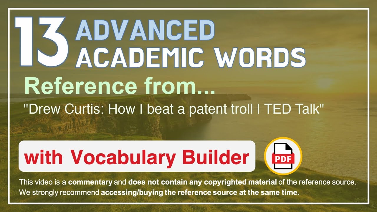 13 Advanced Academic Words Ref from 