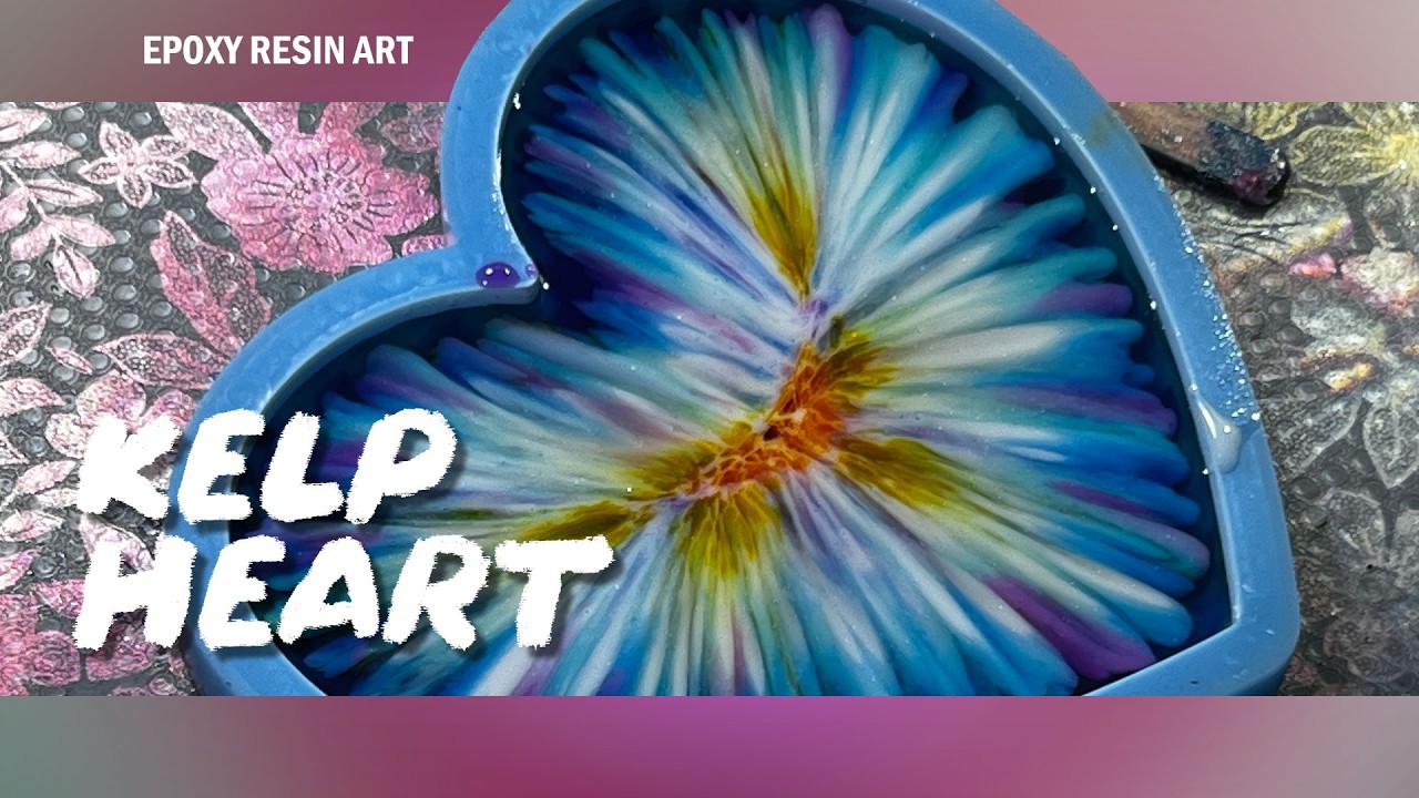 Ep. 129 Kelp Heart  - DIY Epoxy Resin Coaster