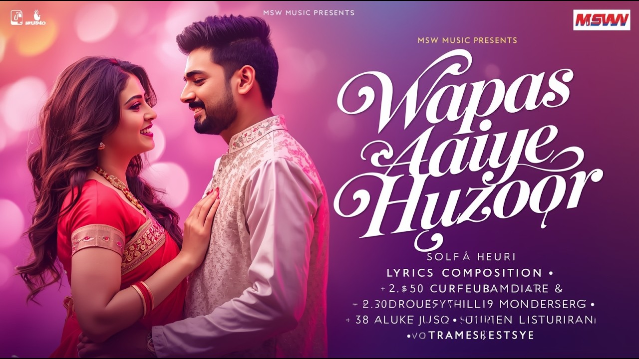 🎵 Wapas Aaiye Huzoor | Bollywood Romantic Song 2025 | MSW Music Hindi Presents 🎵