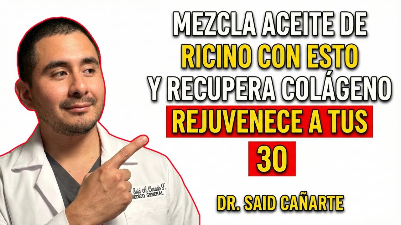 MUJERES +50: ¡Nunca uses Aceite de Ricino SOLO! Mézclalo con ESTO para Colágeno