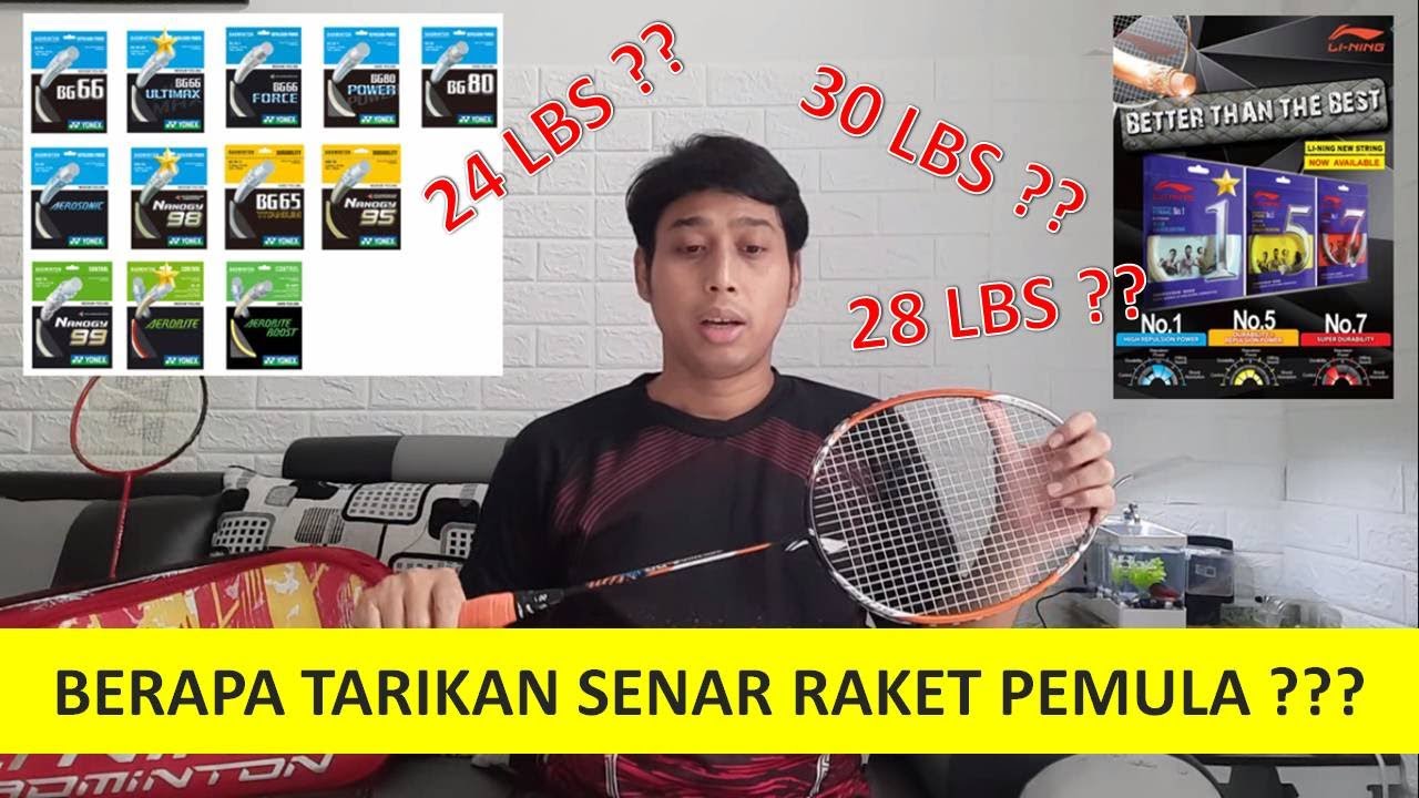 Tarikan Senar Raket untuk Pemula