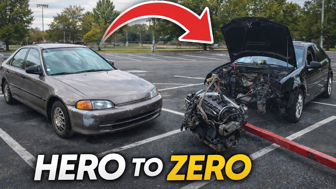 Flipping a car to fix my Broken Car