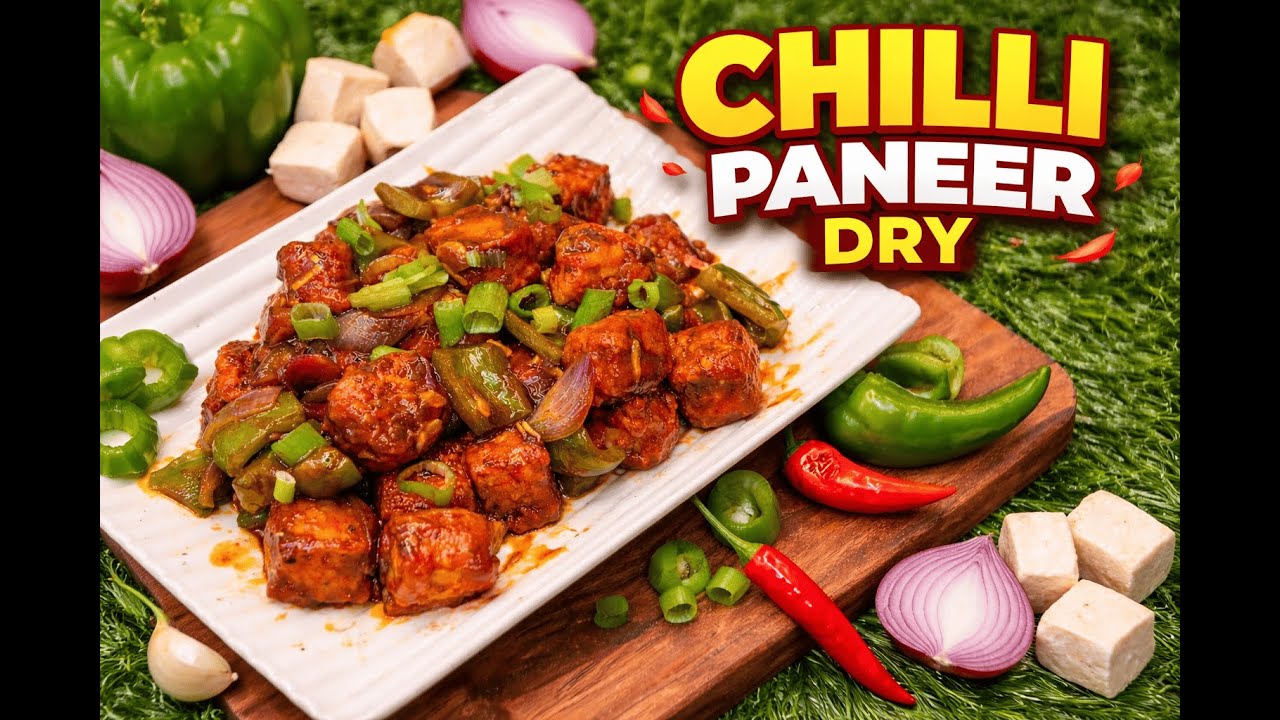 Crispy Chilli Paneer Dry | Easy Indo-Chinese Starter Recipe | Perfect Party Starter 🌶️🧀