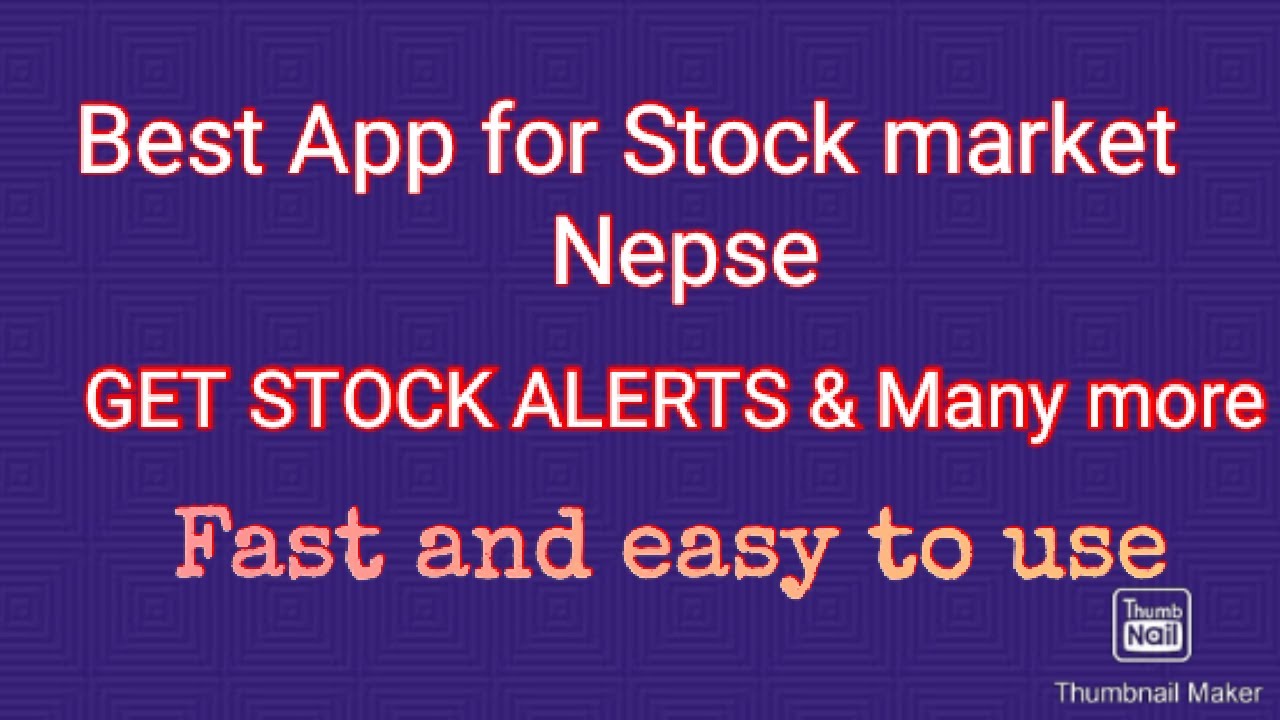 Best app for Nepse | watch live market