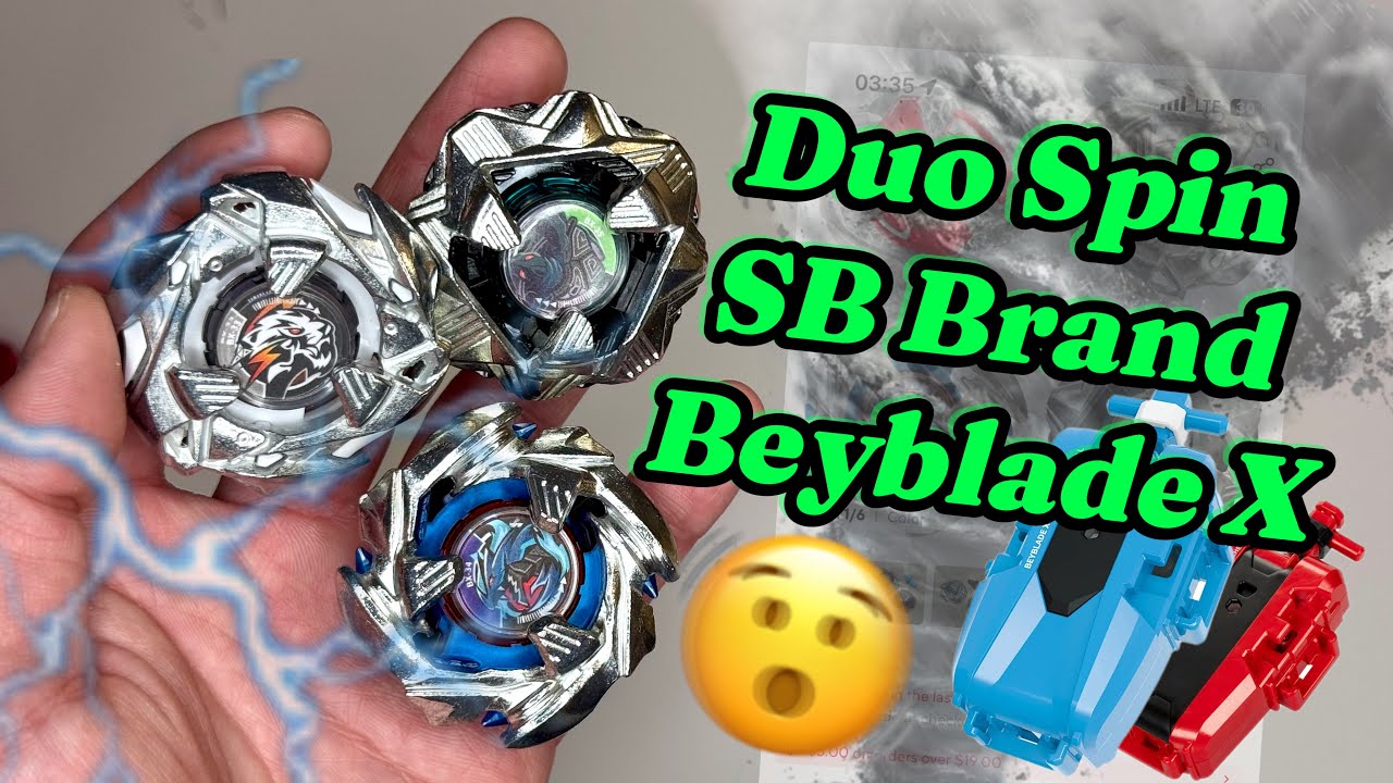 DUO SPIN ERA IS NOW ✅✅ | SB Brand Cobalt Dragoon , Weiss Tiger & Black Shell Beyblade X DUPE #noway