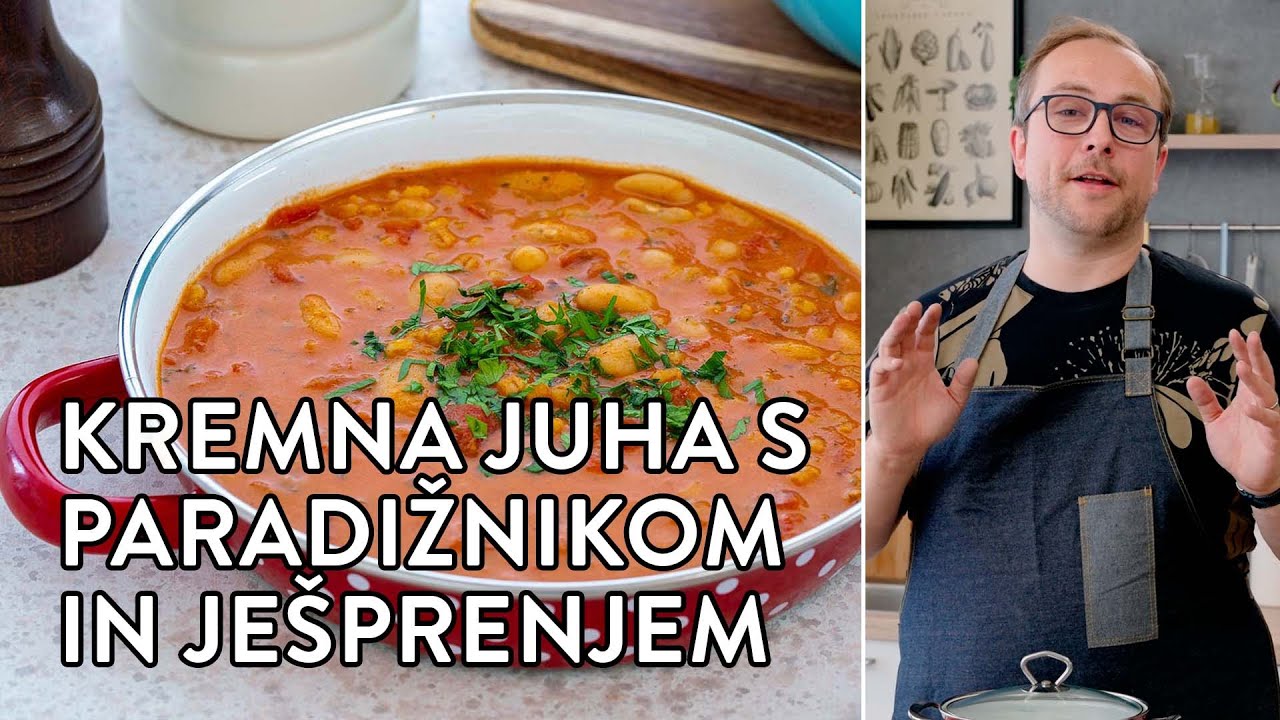 Hitra kremna juha s paradižnikom in ješprenjem [DOBRA HITRA HRANA]
