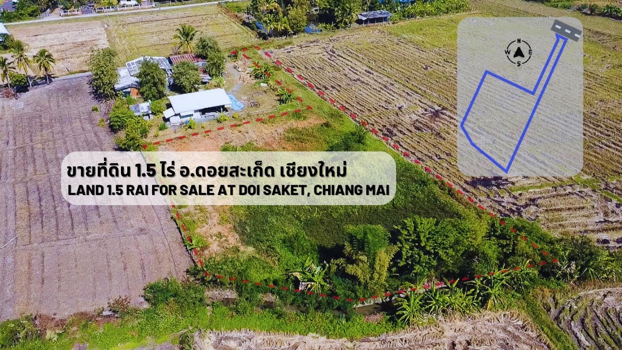 ขายที่ดิน ดอยสะเก็ด ที่สวน 1.5 ไร่  ต.แม่ฮ้อยเงิน เชียงใหม่ | Land 1.5 rai in Doi Saket for Sale