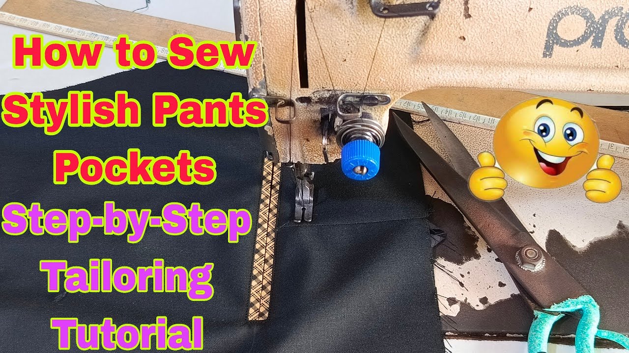 How to Sew Stylish Pants Pockets | Step-by-Step Tailoring Tutorial