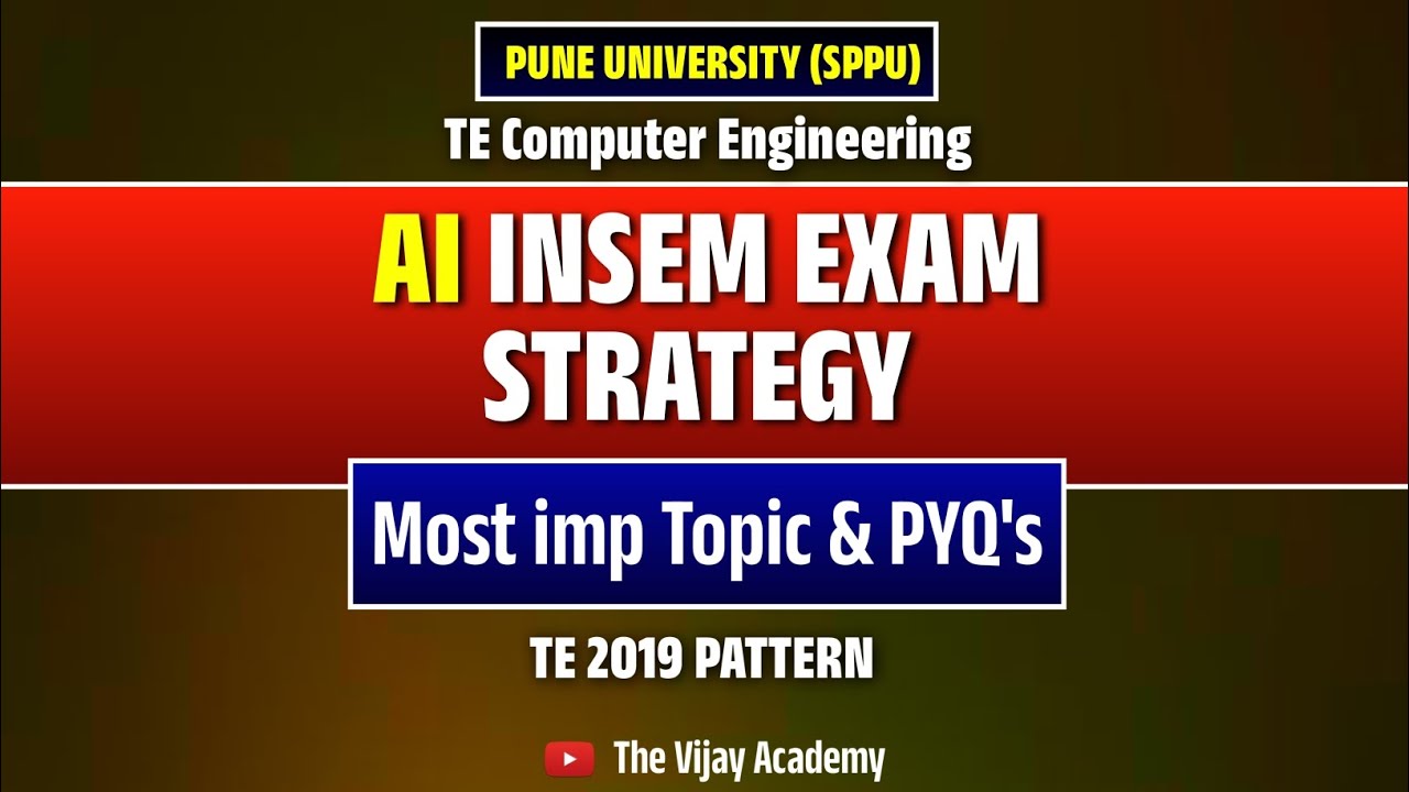 Artificial Intelligence Insem | Most IMP Topics & Questions | TE Computer Engg | #sppu University