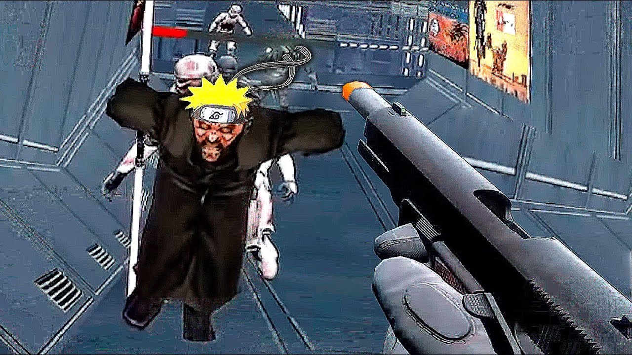 otaku juega a la guerra de las galaxias en vr