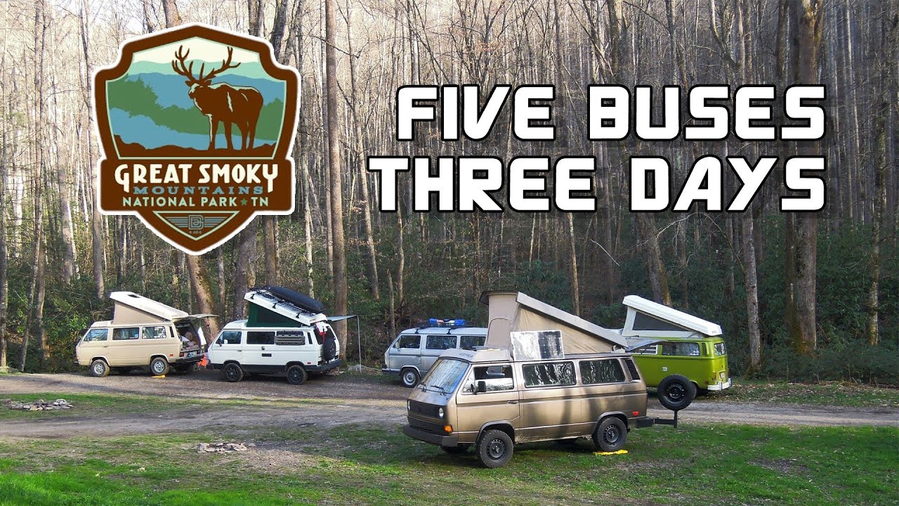 5 VW Buses, 3 Days - Great Smoky Mountains Adventure | Westfalia Camping