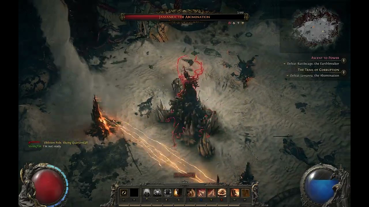 Path of Exile 2 Jamanra The Abomonation Fight - Warrior