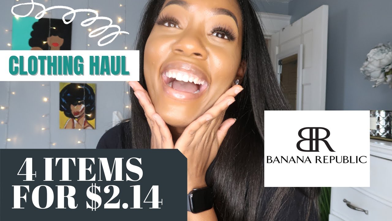 Four Items Totaling Less Than $3 | Banana Republic Clothing Haul