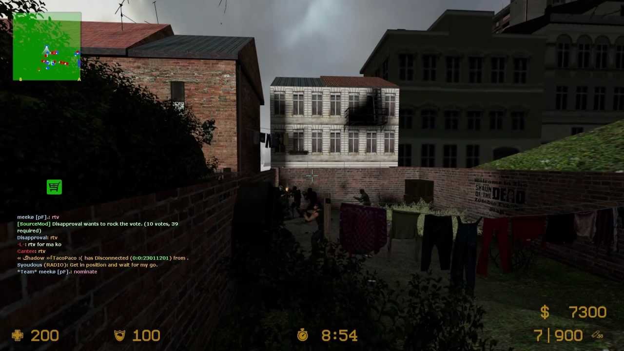 CSS: Zombie Escape - ZE_Shaun_Of_The_Dead_A4 [Boat Route] (1080p)
