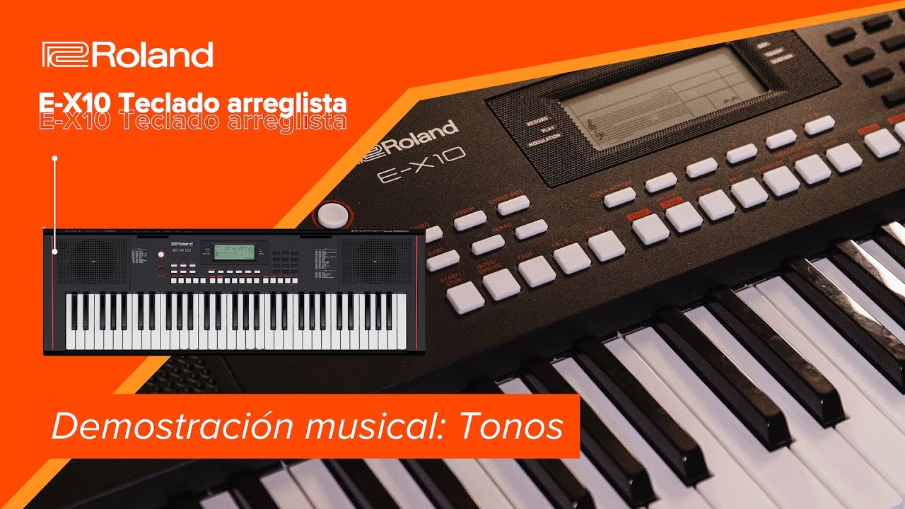 Roland E-X10: Teclado arreglista | Escucha sus expresivos tonos: pianos, sintes, cuerdas y más 🎹🧡