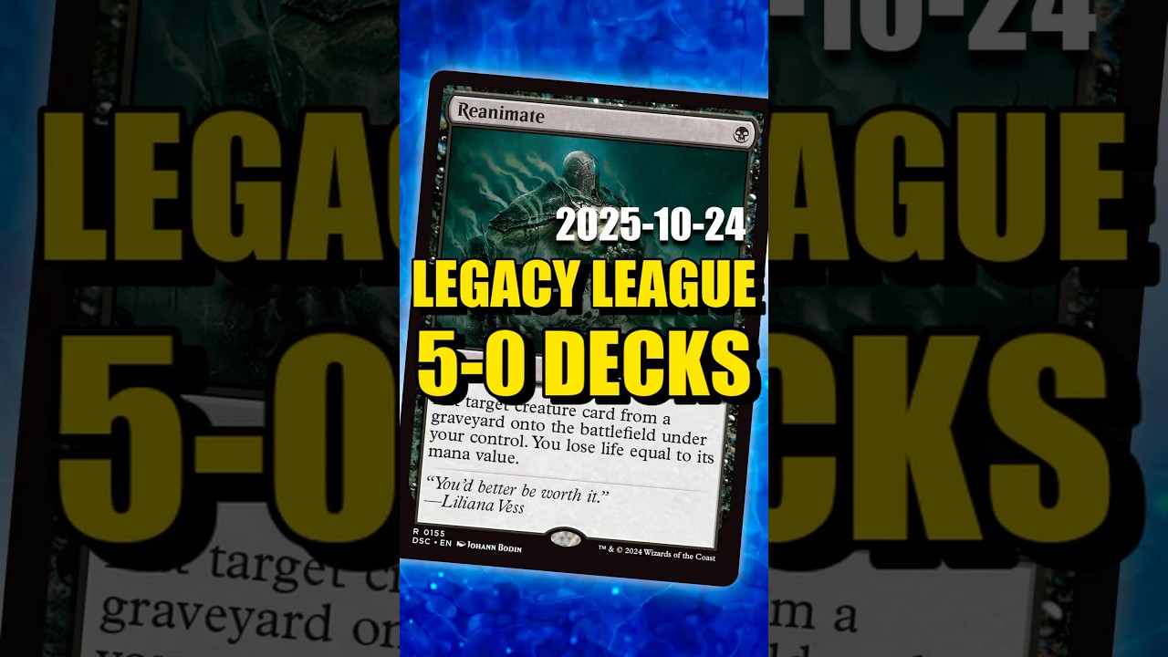 UNDEFEATED MTG Legacy League Decklists (2025-10-24) 