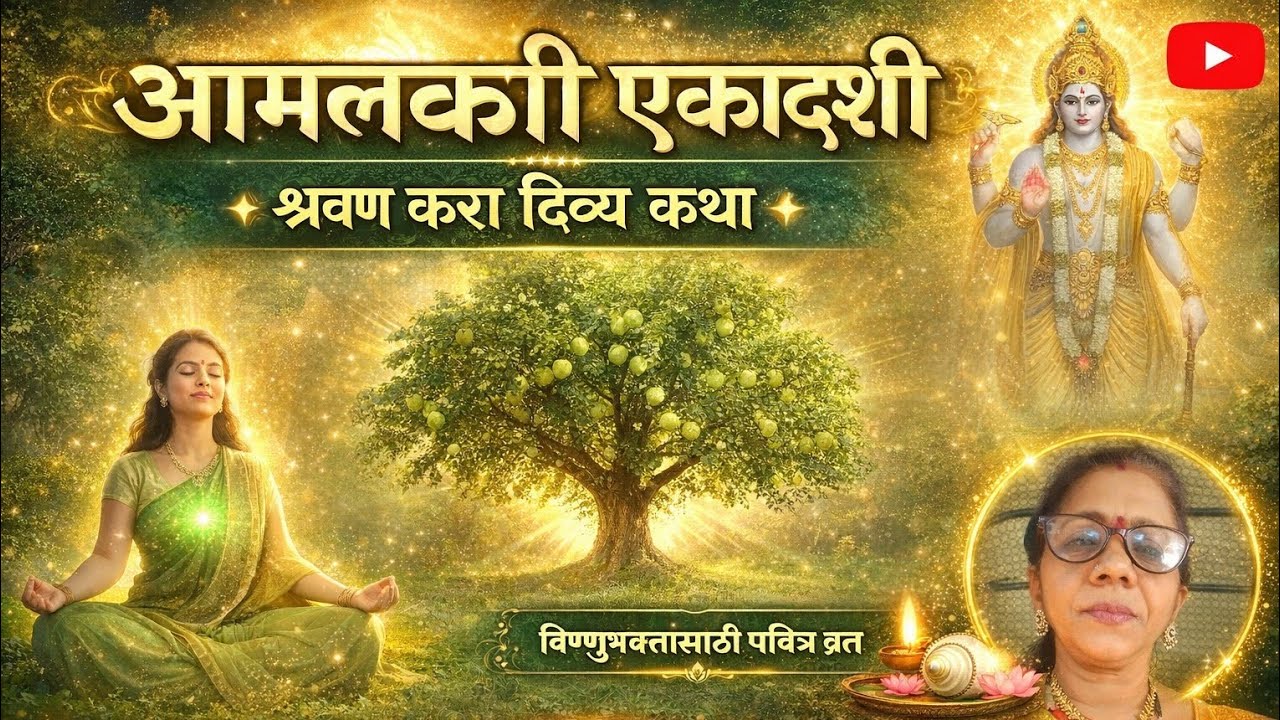 आमलकी एकादशी कथा श्रावणा द्वारे दिव्य विष्णु कृपा प्राप्ती🪷