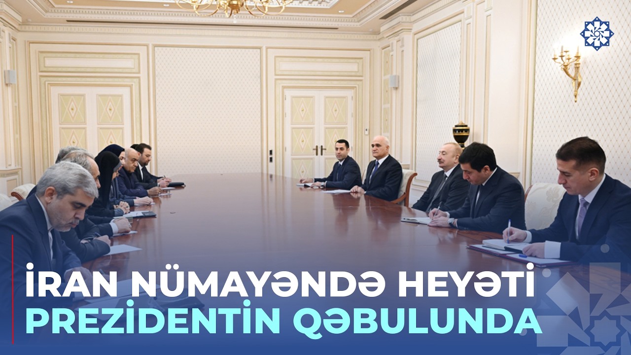 Prezident İranın yol və şəhərsalma nazirinin başçılıq etdiyi nümayəndə heyətini qəbul edib