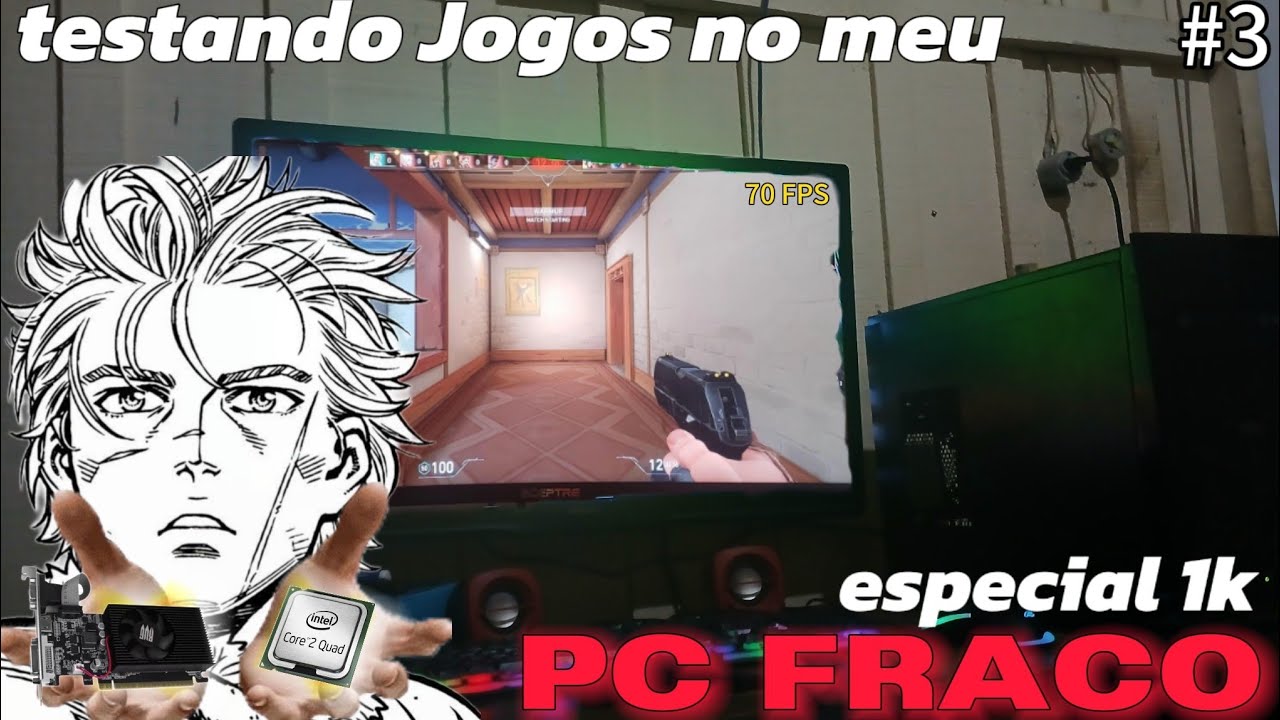 🔥 ESPECIAL 1K! Testando Jogos no MEU PC FRACO! (GT 730 + Core 2 Quad) 💻