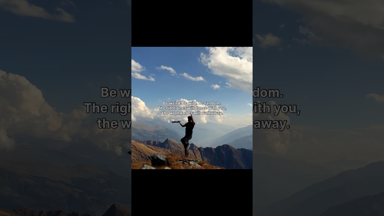 Be weird. Be wild. Find your kind of chaos.😇 #travel #enjoylife #mountains #travelalone #live