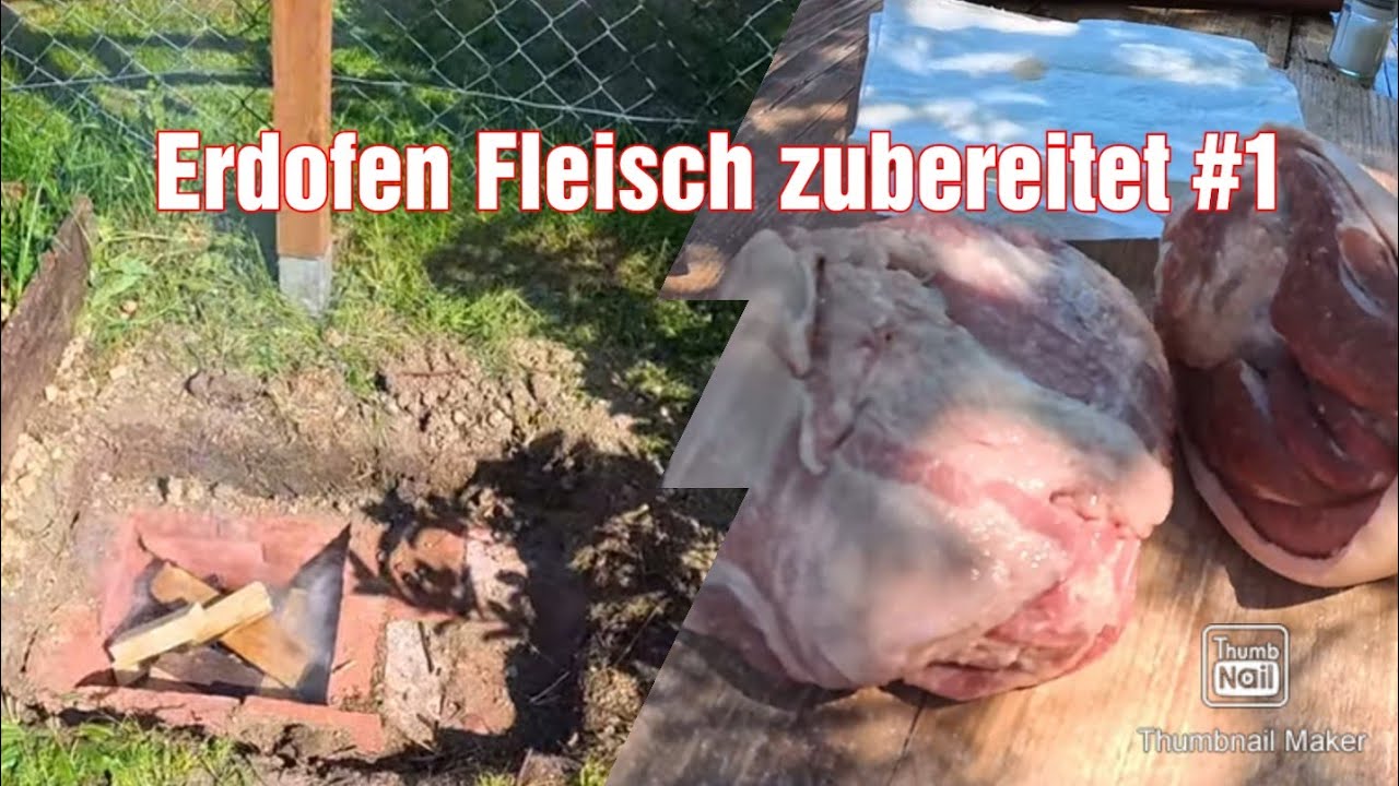 Erdofen bauen und Koch versuch Teil #1