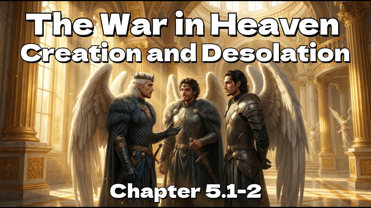 Creation and Desolation - Ch 5.1-2 #fyp #viralvideo #warinheaven #bible #angel