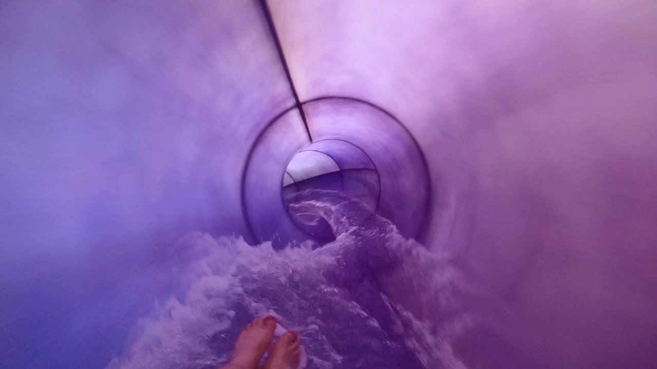 Kalahari Resort Poconos - Rippling Rhino | Purple Pipeline Waterslide Onride POV