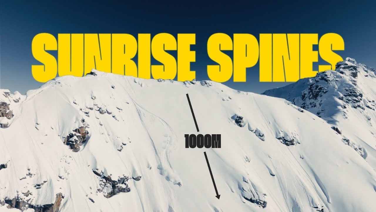 Escaping The Sluff Avalanche on a 1000m Secret Spine Line
