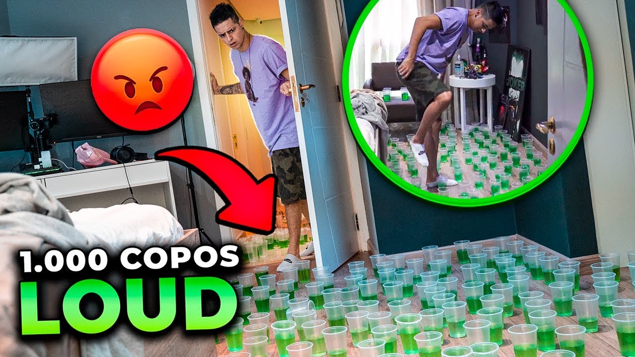 TROLLAMOS O QUARTO DELE COM MIL COPOS DE SUCO VERDE NA LOUD!!