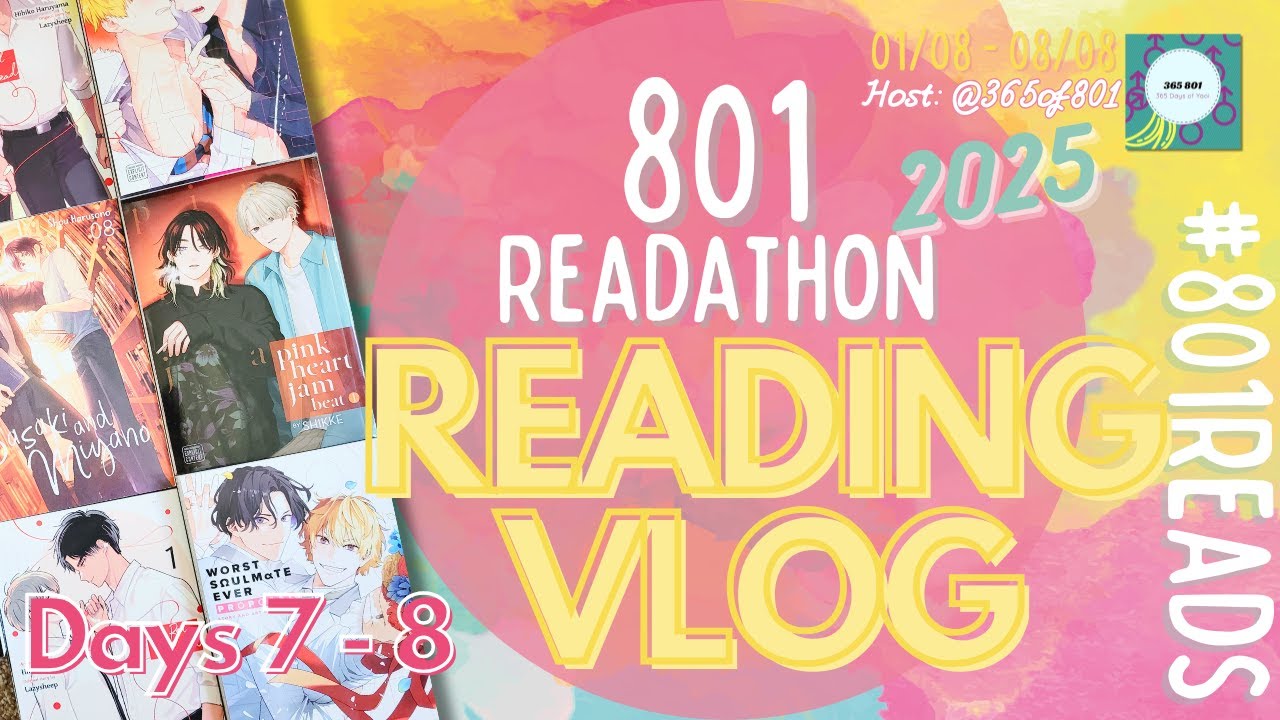 801 READATHON 2025 READING VLOG #801Reads || 7th - 8th August