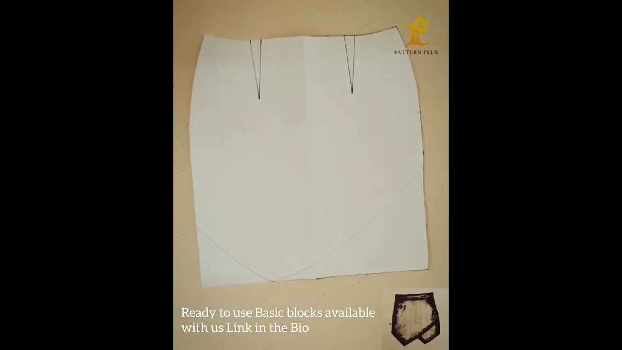 Wrap around skirt with standard pattern plus templates  #fashion #patternmaking  #sewingtutorial