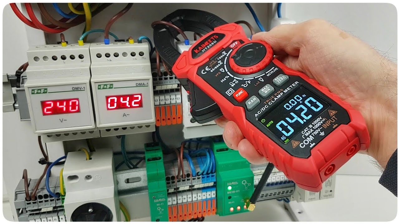 Токоизмерительные клещи Kaiweets HT208D с измерением пускового тока и фильтром радиопомех