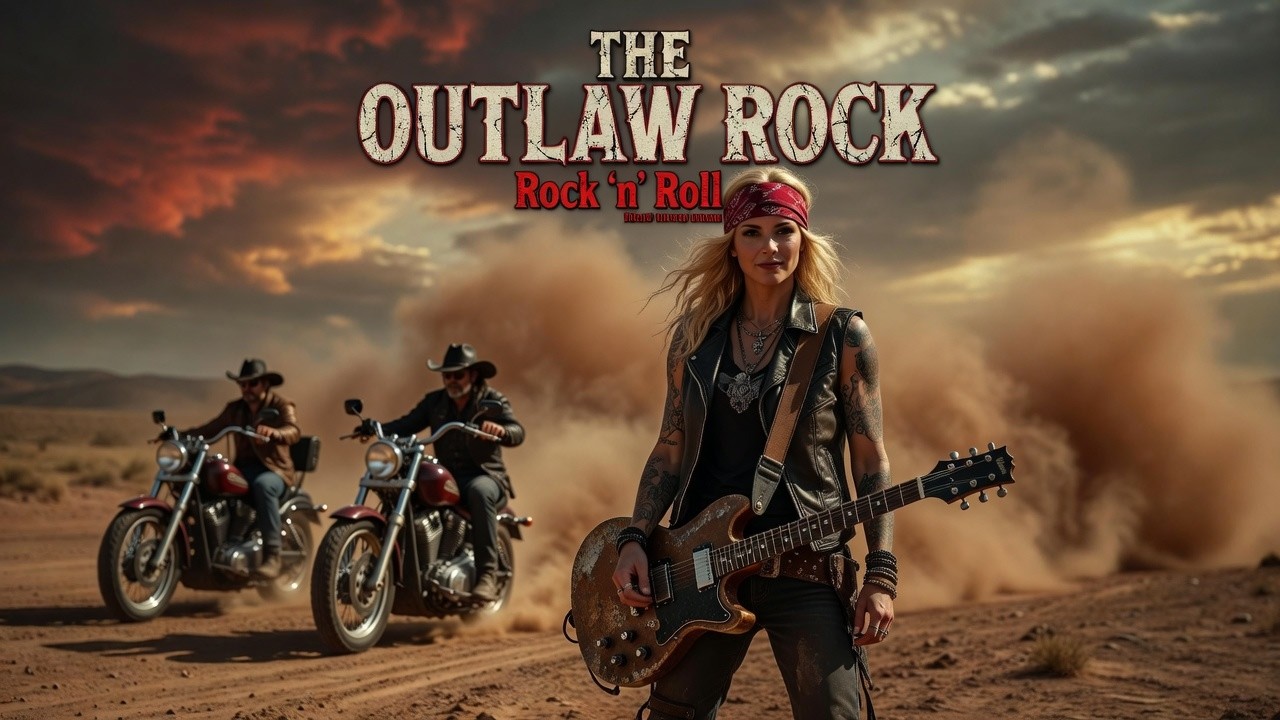 Best Music Rock n Roll 🔥 Whiskey Roads & Guitar Smoke 🎸 The Outlaw Rock
