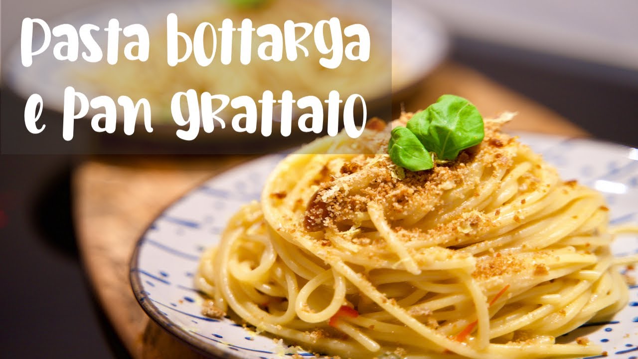 Spaghetti con BOTTARGA e PAN GRATTATO
