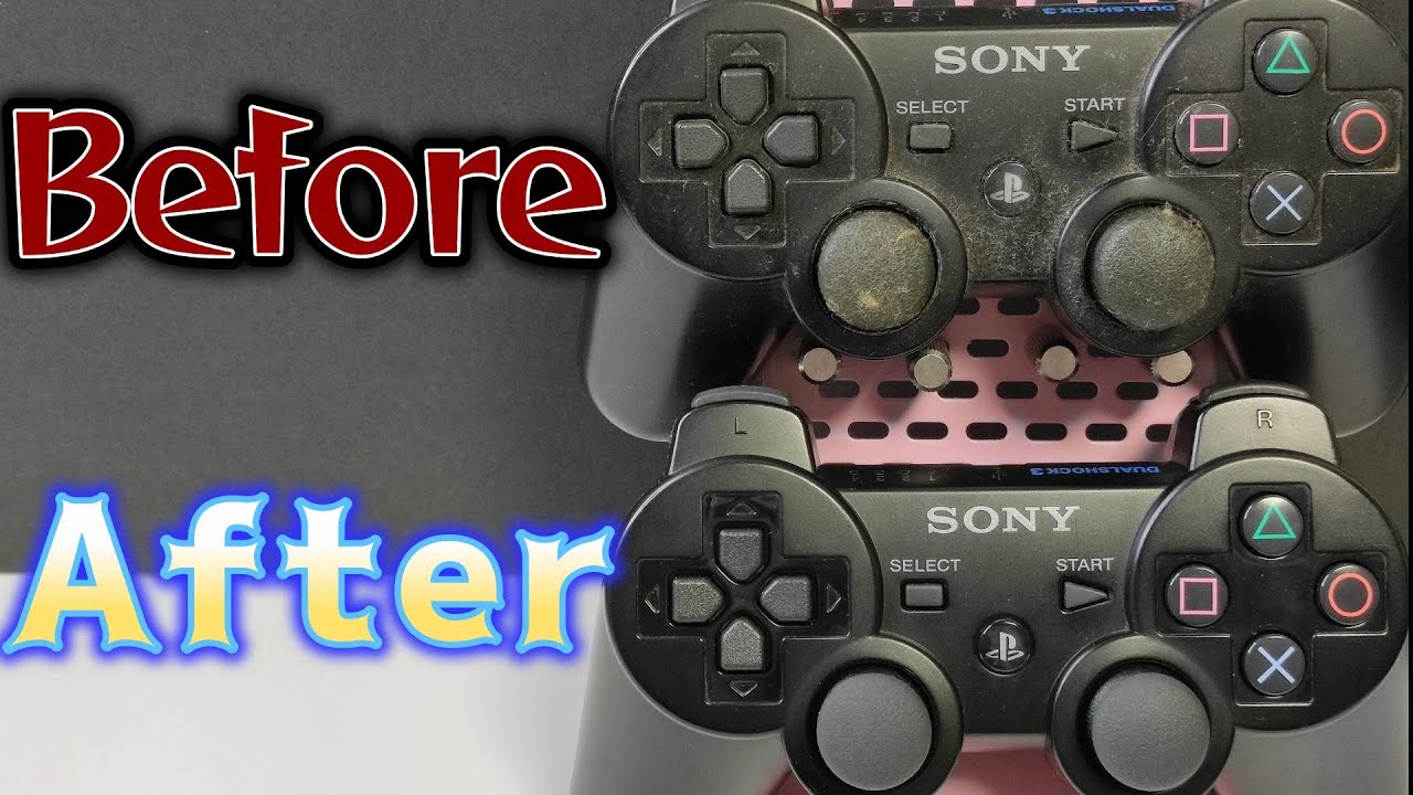 汚れた【PS3 コントローラー】分解清掃で新品みたいに綺麗になった