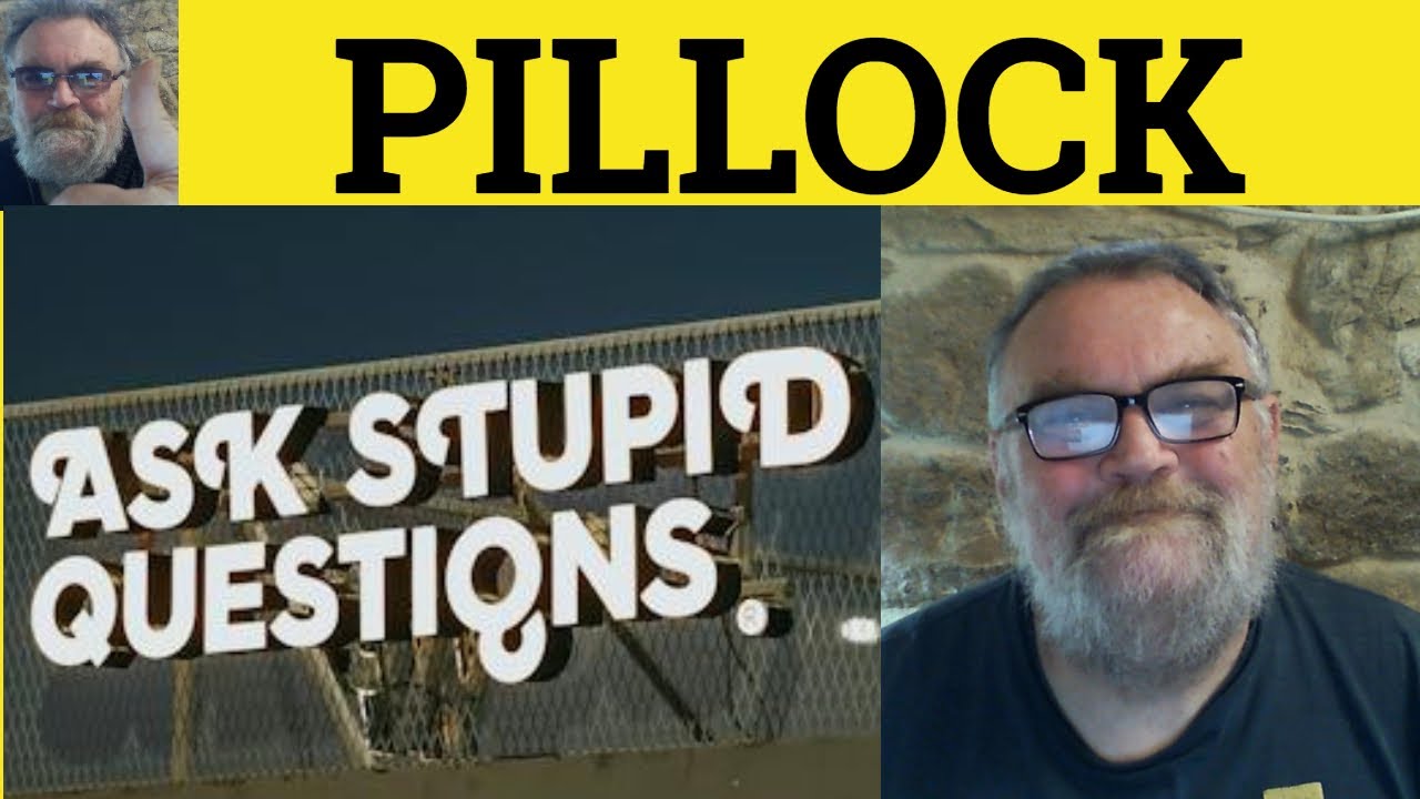 😎 Pillock Meaning - Pillock Examples - Pillock Definition - Pillock - UK Slang - Chav Words