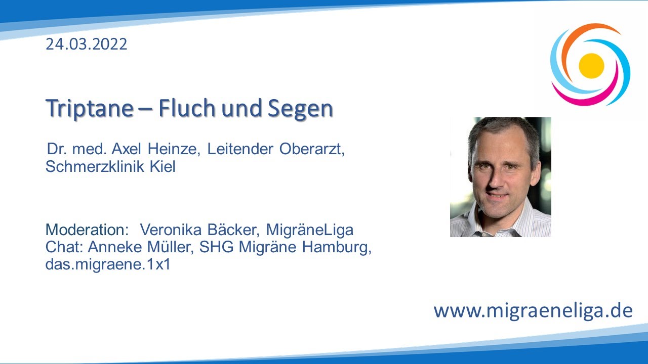 MigräneLiga Seminare 2022 | Triptane - Fluch und Segen | Dr. med. Axel Heinze
