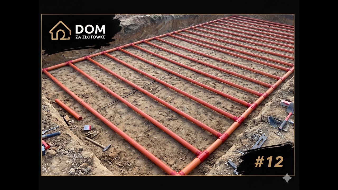 Dom za Złotówkę -  Jak tanio zrobić wymiennik ciepła GWC wewnątrz fundamentu? zasypywanie fundamentu