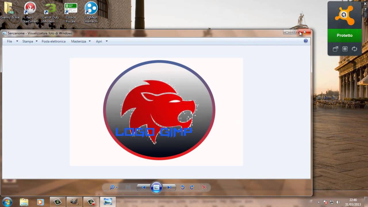 Come creare un Logo con gimp 2.8 e scritte veloci