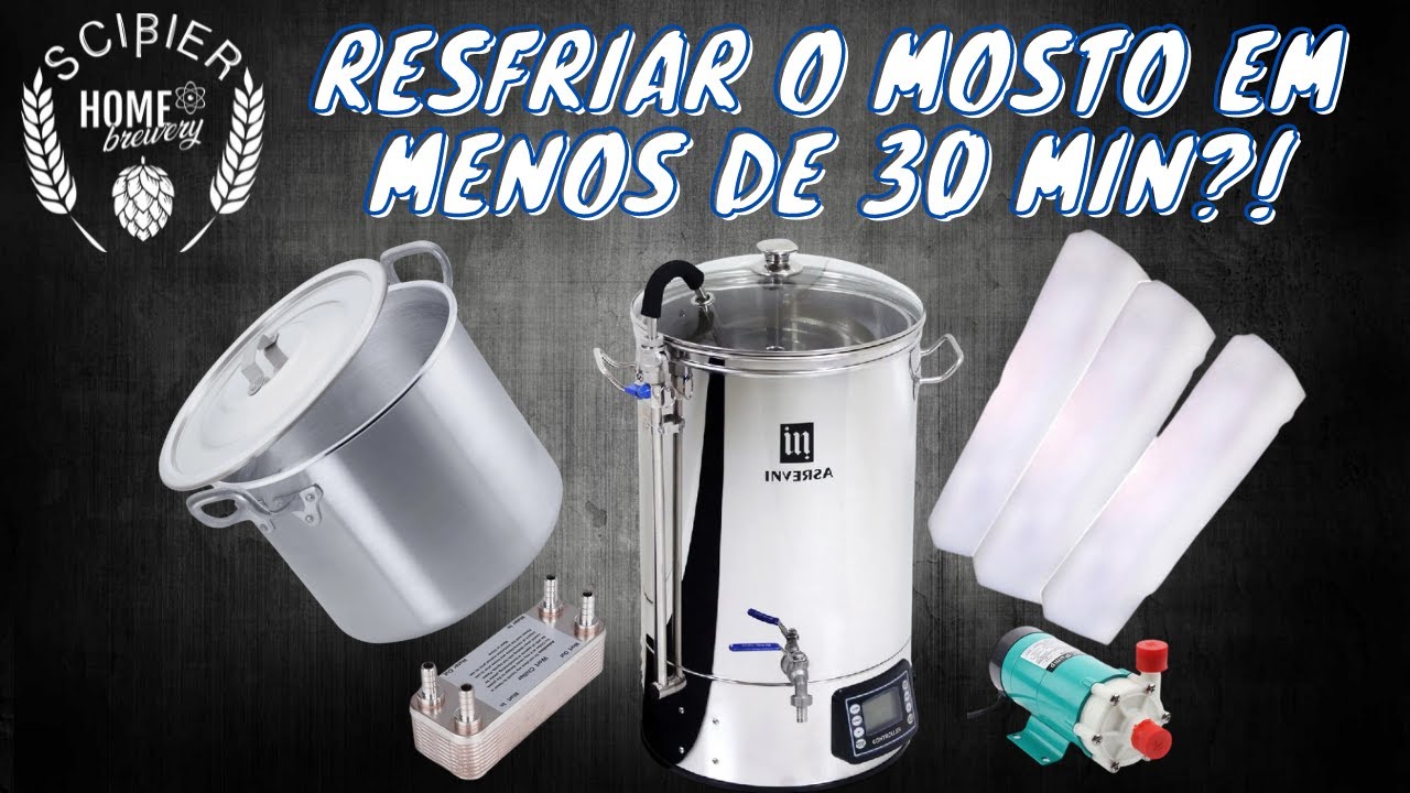 Atualizamos nosso processo de resfriamento do mosto
