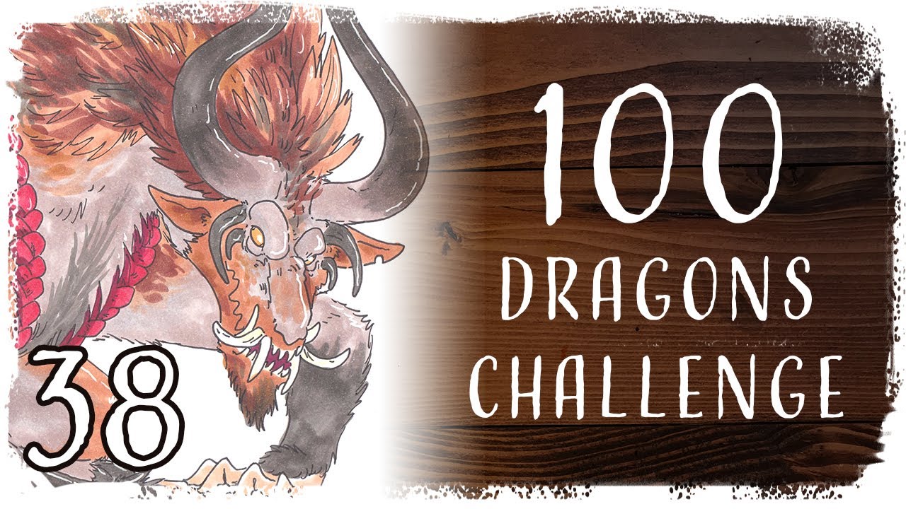 100 Dragons Challenge - 38 | Krampus Dragon